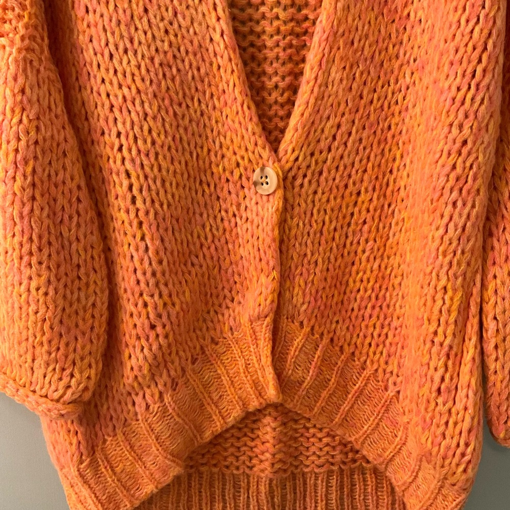 Cozy Free People Home Town cardigan sweater in sugar candy combo - Picture 2 of 5